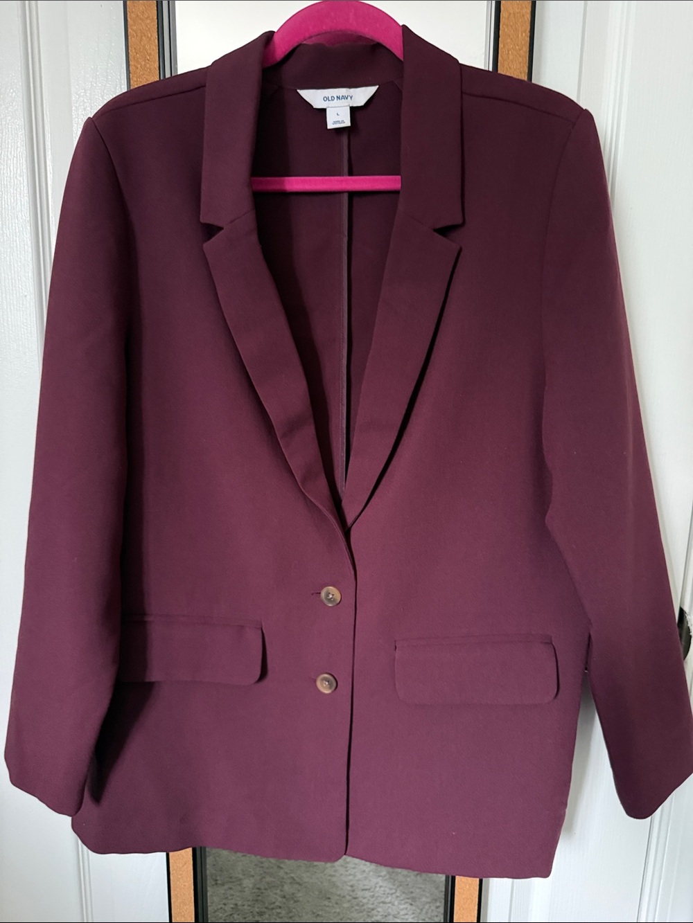 Old Navy Women's Burgundy  Blazer Jacket
